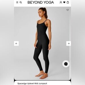 Beyond Yoga Charcoal Sleeveless Jumpsuit